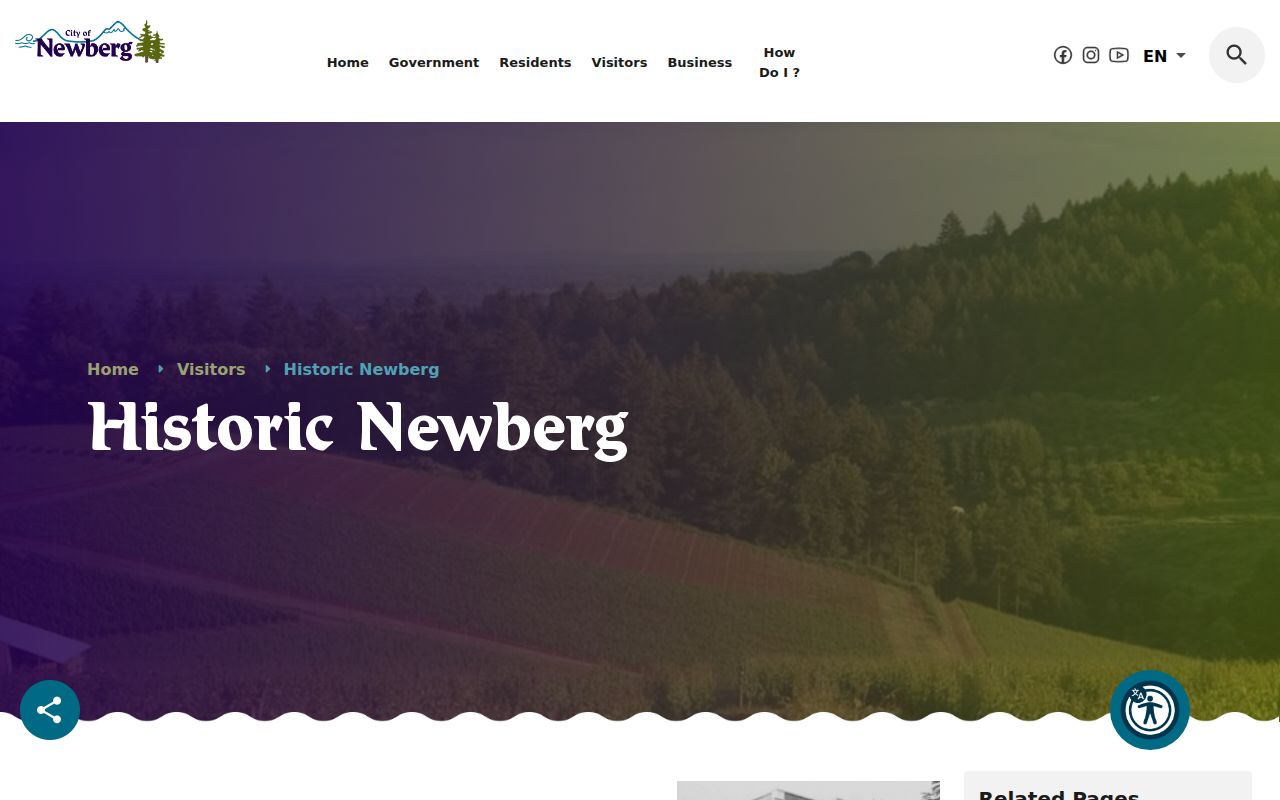 Newberg city directory historic mapping and local history resource