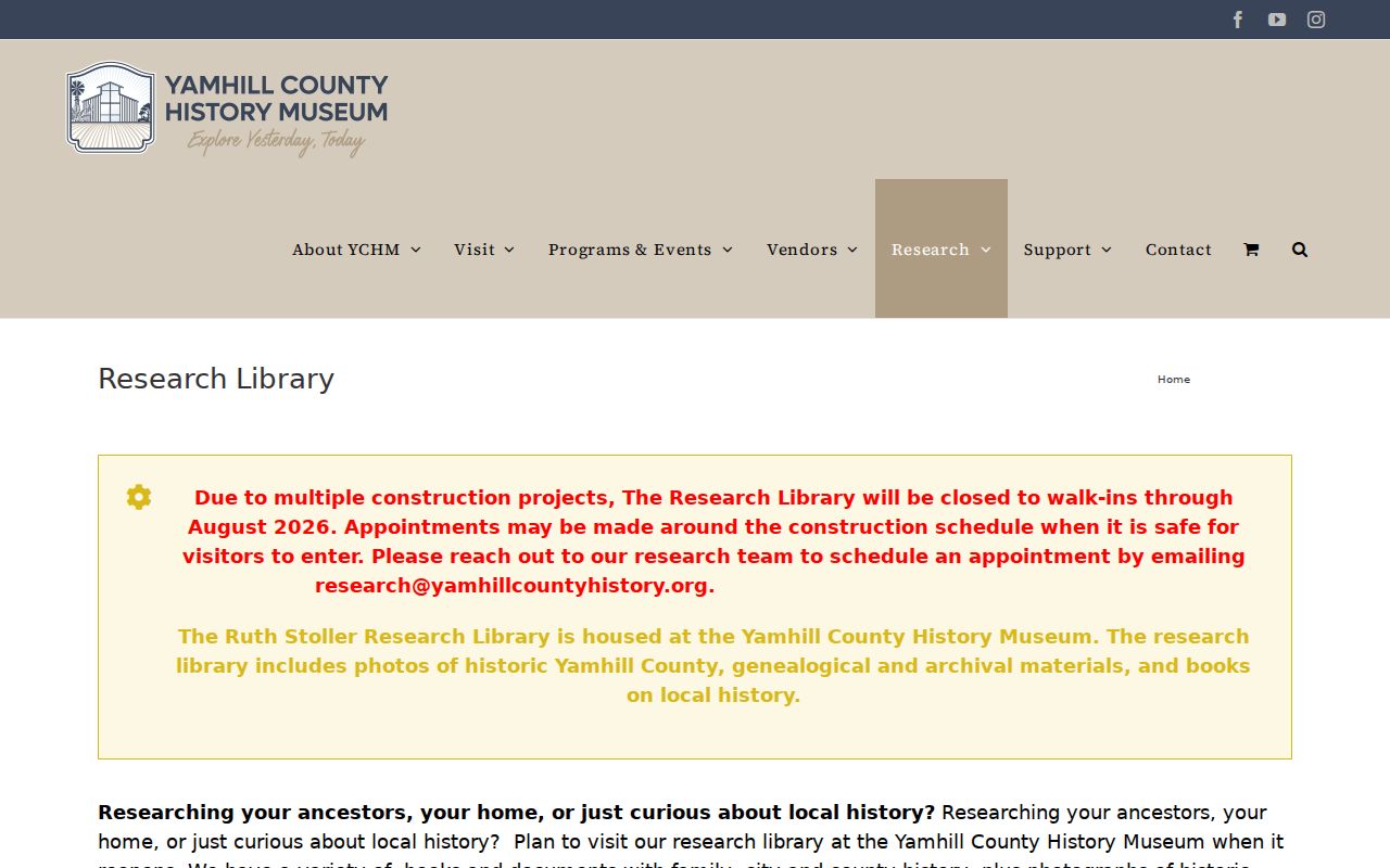 Newberg city directory Yamhill County History Museum research library