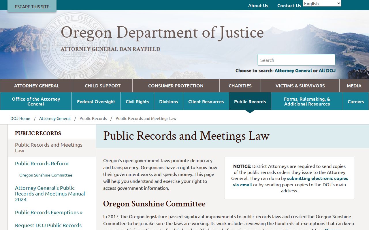 Newberg residents directory Oregon public records law guide